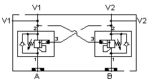 Danfoss OMP/OMR: 对口导压（阀底座）